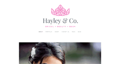 Desktop Screenshot of hayleyco.com